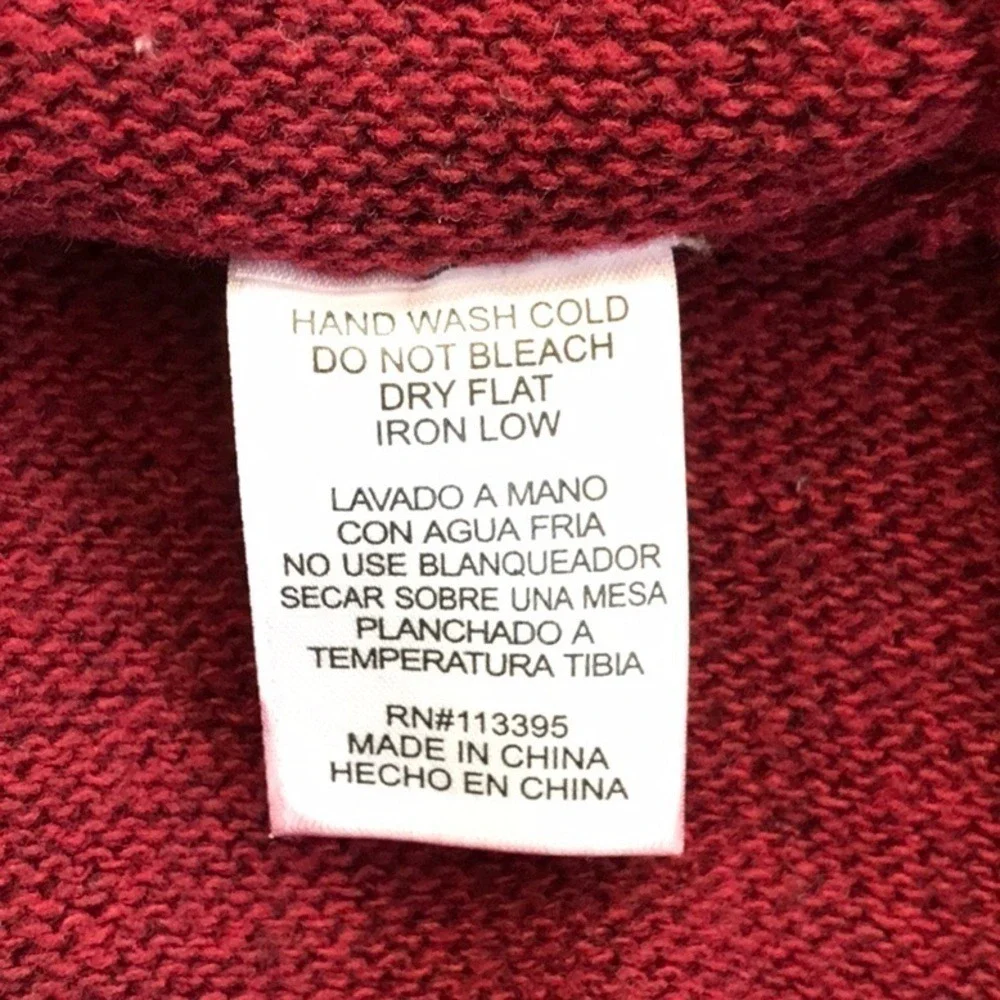 ALTAR'D STATE Size M‎ Maroon Wool Blend Baby Doll Boho Sweater
